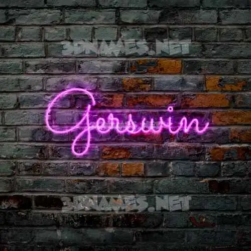 gerswin in Pink Neon style - 3D name wallpaper gerswin in Pink Neon style - 3D name wallpaper