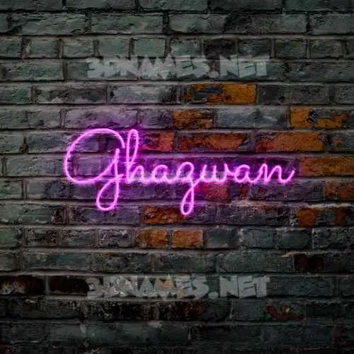 ghazwan in Pink Neon style - 3D name wallpaper ghazwan in Pink Neon style - 3D name wallpaper