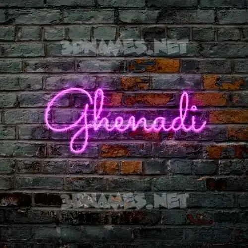 ghenadi in Pink Neon style - 3D name wallpaper ghenadi in Pink Neon style - 3D name wallpaper