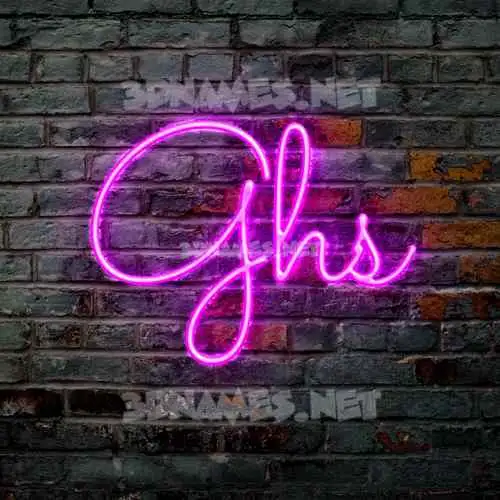 ghs in Pink Neon style - 3D name wallpaper ghs in Pink Neon style - 3D name wallpaper