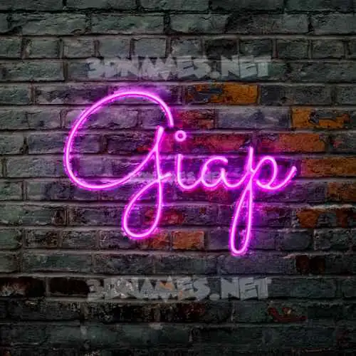giap in Pink Neon style - 3D name wallpaper giap in Pink Neon style - 3D name wallpaper