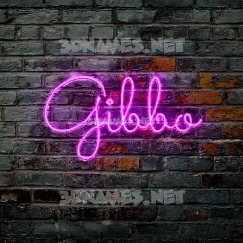 gibbo in Pink Neon style - 3D name wallpaper gibbo in Pink Neon style - 3D name wallpaper