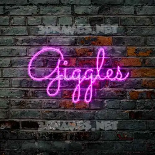 giggles in Pink Neon style - 3D name wallpaper giggles in Pink Neon style - 3D name wallpaper