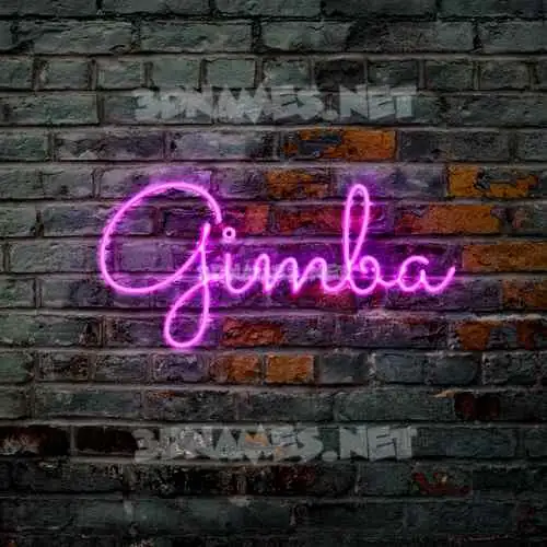 gimba in Pink Neon style - 3D name wallpaper gimba in Pink Neon style - 3D name wallpaper