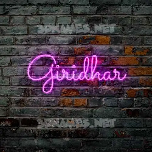 giridhar in Pink Neon style - 3D name wallpaper giridhar in Pink Neon style - 3D name wallpaper