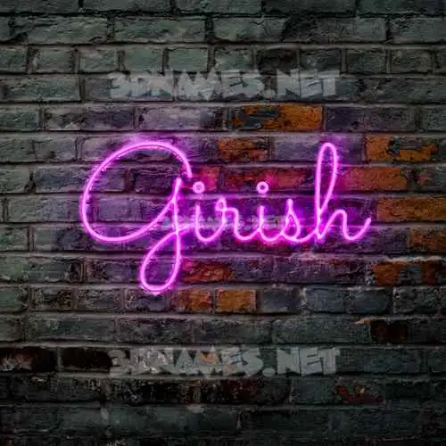 girish in Pink Neon style - 3D name wallpaper girish in Pink Neon style - 3D name wallpaper