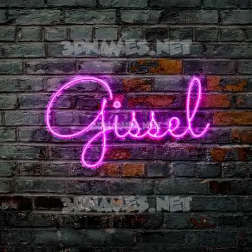 gissel in Pink Neon style - 3D name wallpaper gissel in Pink Neon style - 3D name wallpaper