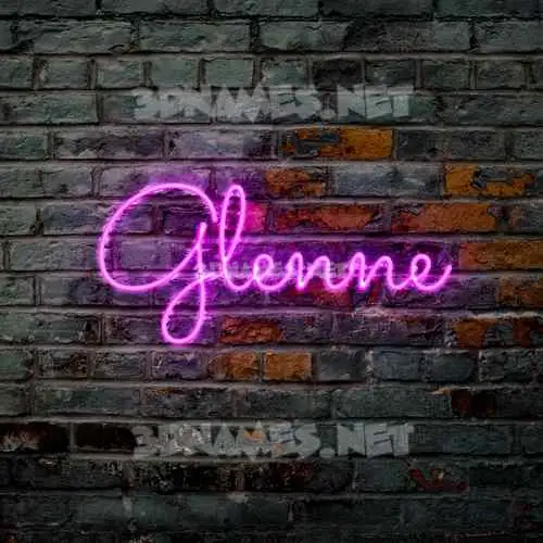 glenne in Pink Neon style - 3D name wallpaper glenne in Pink Neon style - 3D name wallpaper