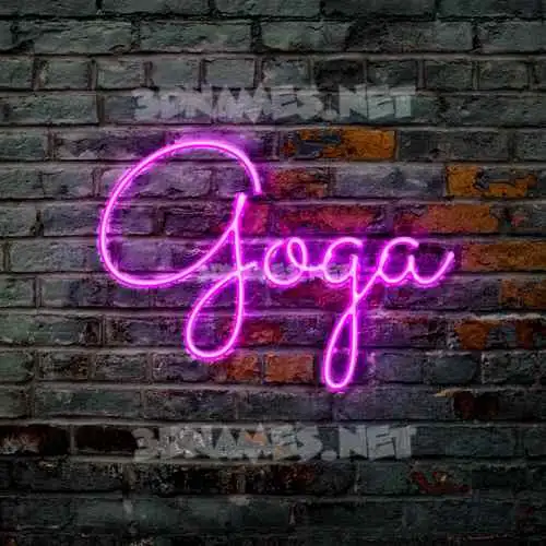 goga in Pink Neon style - 3D name wallpaper goga in Pink Neon style - 3D name wallpaper