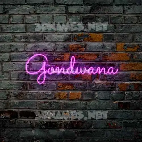 gondwana in Pink Neon style - 3D name wallpaper gondwana in Pink Neon style - 3D name wallpaper
