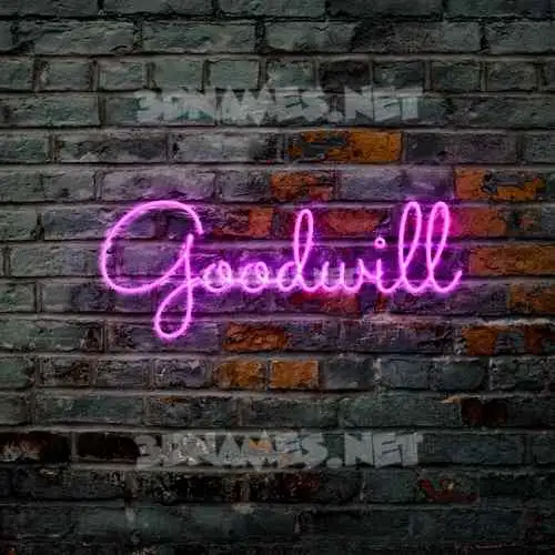 goodwill in Pink Neon style - 3D name wallpaper goodwill in Pink Neon style - 3D name wallpaper