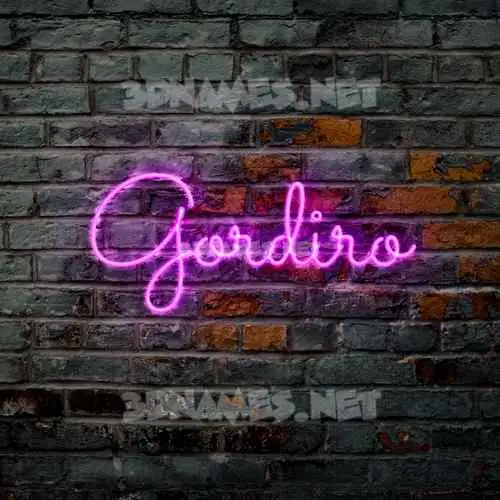 gordiro in Pink Neon style - 3D name wallpaper gordiro in Pink Neon style - 3D name wallpaper