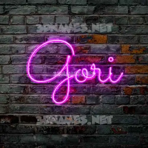 gori in Pink Neon style - 3D name wallpaper gori in Pink Neon style - 3D name wallpaper