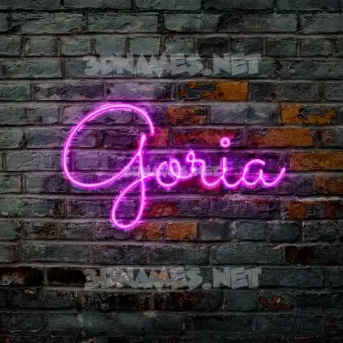 goria in Pink Neon style - 3D name wallpaper goria in Pink Neon style - 3D name wallpaper