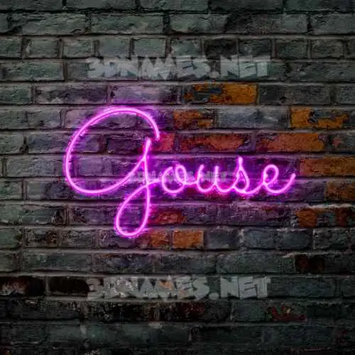 gouse in Pink Neon style - 3D name wallpaper