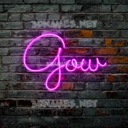 gow in Pink Neon style - 3D name wallpaper gow in Pink Neon style - 3D name wallpaper