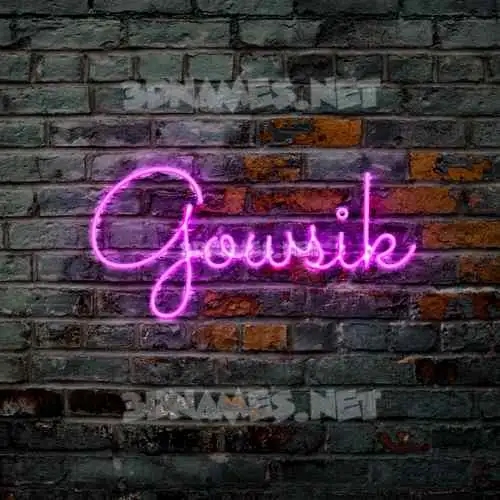 gowsik in Pink Neon style - 3D name wallpaper gowsik in Pink Neon style - 3D name wallpaper