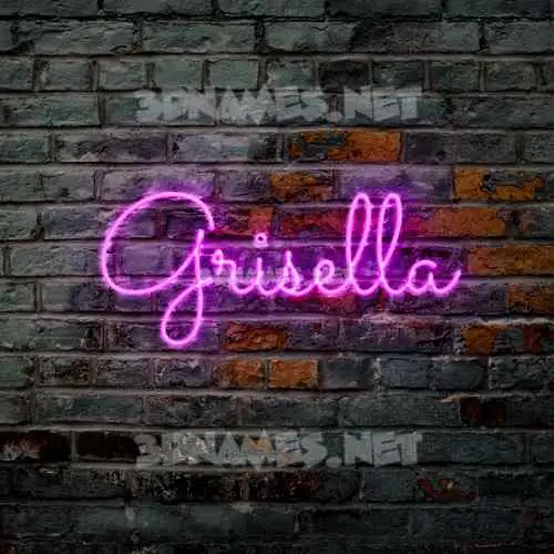 grisella in Pink Neon style - 3D name wallpaper grisella in Pink Neon style - 3D name wallpaper