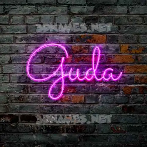 guda in Pink Neon style - 3D name wallpaper