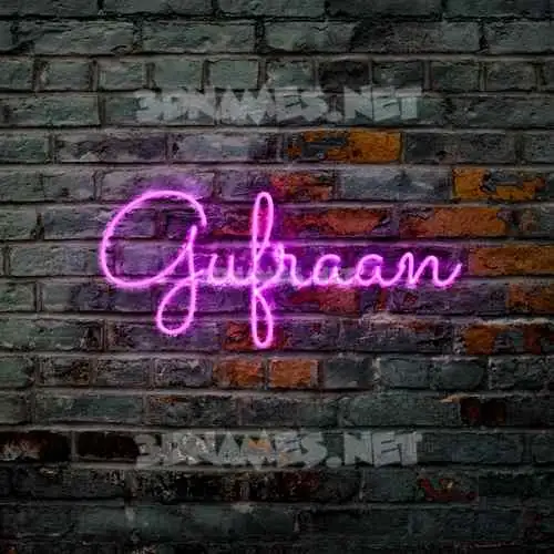 gufraan in Pink Neon style - 3D name wallpaper gufraan in Pink Neon style - 3D name wallpaper
