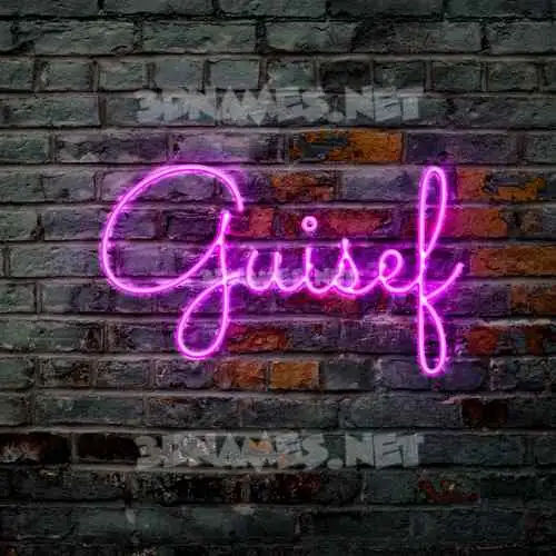 guisef in Pink Neon style - 3D name wallpaper guisef in Pink Neon style - 3D name wallpaper