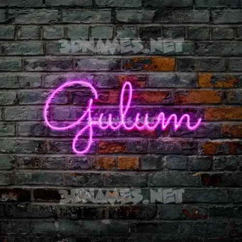 gulum in Pink Neon style - 3D name wallpaper gulum in Pink Neon style - 3D name wallpaper