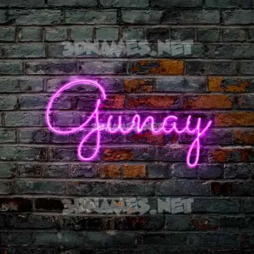 gunay in Pink Neon style - 3D name wallpaper gunay in Pink Neon style - 3D name wallpaper