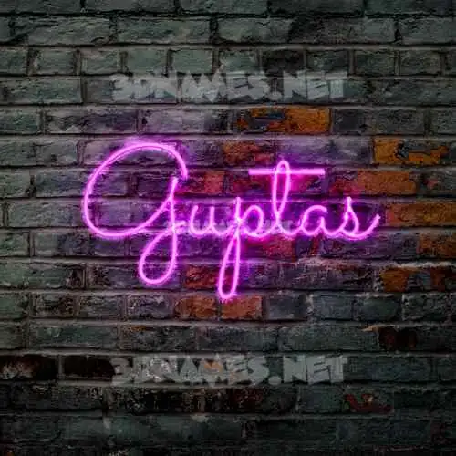 guptas in Pink Neon style - 3D name wallpaper guptas in Pink Neon style - 3D name wallpaper