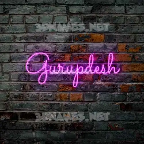 gurupdesh in Pink Neon style - 3D name wallpaper gurupdesh in Pink Neon style - 3D name wallpaper