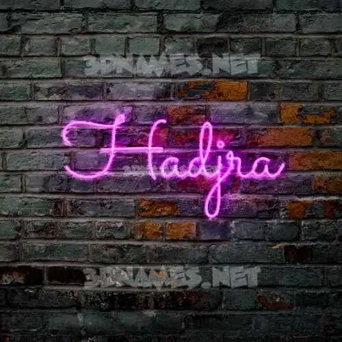 hadjra in Pink Neon style - 3D name wallpaper hadjra in Pink Neon style - 3D name wallpaper
