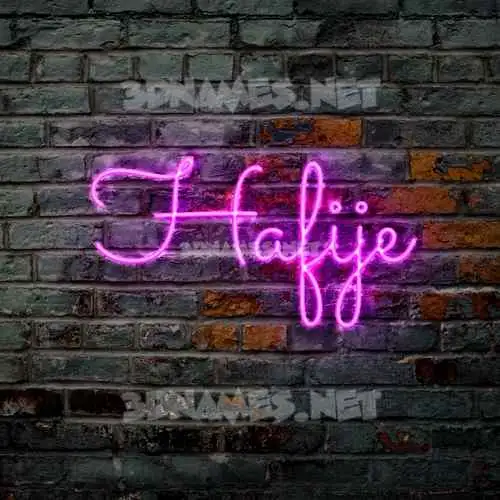 hafije in Pink Neon style - 3D name wallpaper hafije in Pink Neon style - 3D name wallpaper