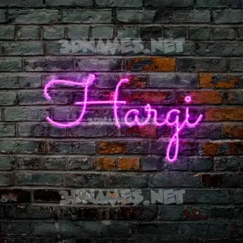 hargi in Pink Neon style - 3D name wallpaper hargi in Pink Neon style - 3D name wallpaper