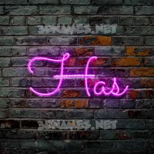 has in Pink Neon style - 3D name wallpaper has in Pink Neon style - 3D name wallpaper
