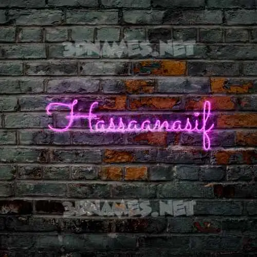 hassaanasif in Pink Neon style - 3D name wallpaper hassaanasif in Pink Neon style - 3D name wallpaper