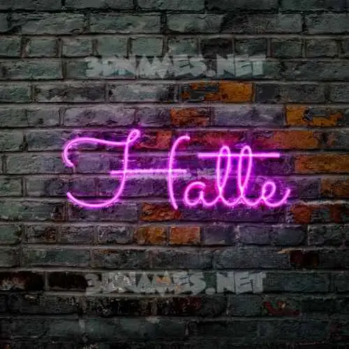 hatte in Pink Neon style - 3D name wallpaper hatte in Pink Neon style - 3D name wallpaper