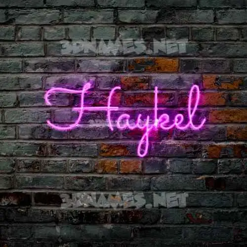 haykel in Pink Neon style - 3D name wallpaper haykel in Pink Neon style - 3D name wallpaper