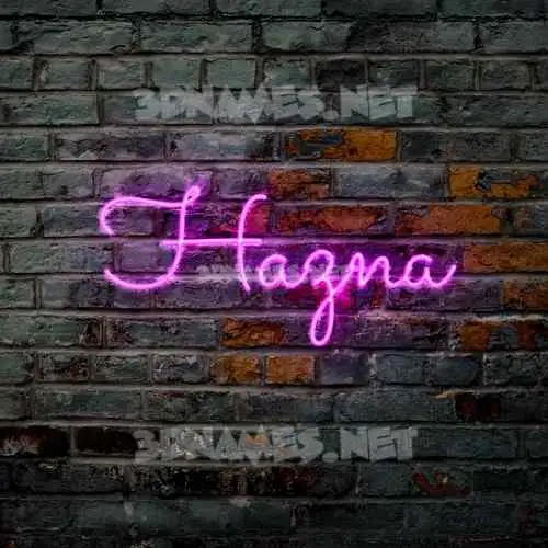 hazna in Pink Neon style - 3D name wallpaper hazna in Pink Neon style - 3D name wallpaper