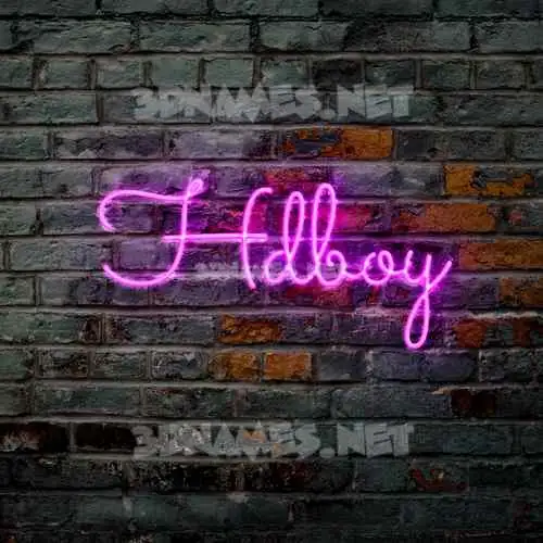 hdboy in Pink Neon style - 3D name wallpaper hdboy in Pink Neon style - 3D name wallpaper