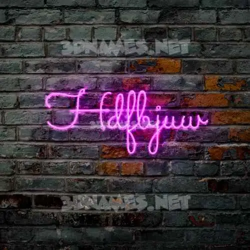 hdfbjuw in Pink Neon style - 3D name wallpaper hdfbjuw in Pink Neon style - 3D name wallpaper