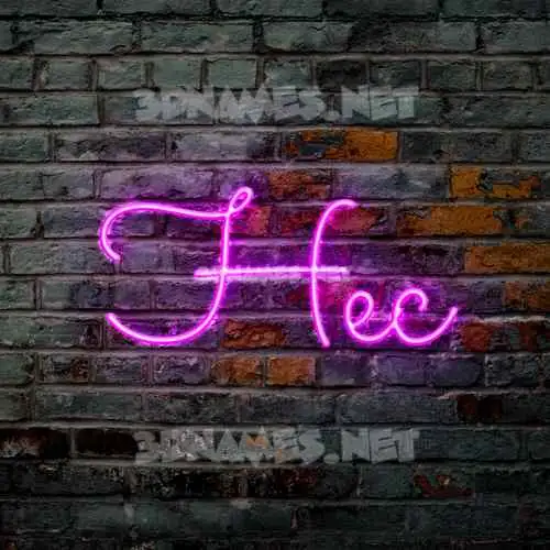 hec in Pink Neon style - 3D name wallpaper hec in Pink Neon style - 3D name wallpaper