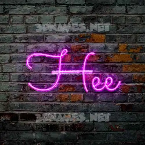 hee in Pink Neon style - 3D name wallpaper hee in Pink Neon style - 3D name wallpaper