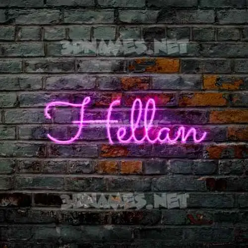 hellan in Pink Neon style - 3D name wallpaper hellan in Pink Neon style - 3D name wallpaper