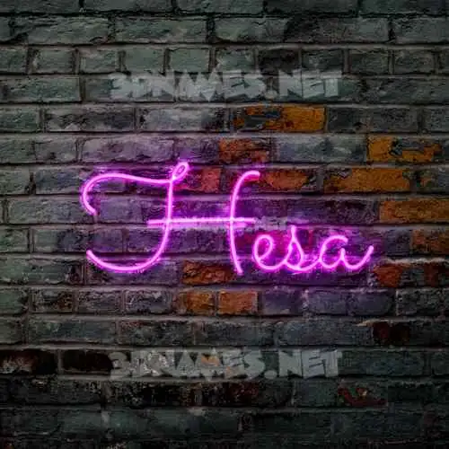 hesa in Pink Neon style - 3D name wallpaper hesa in Pink Neon style - 3D name wallpaper