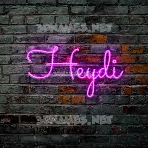 heydi in Pink Neon style - 3D name wallpaper heydi in Pink Neon style - 3D name wallpaper