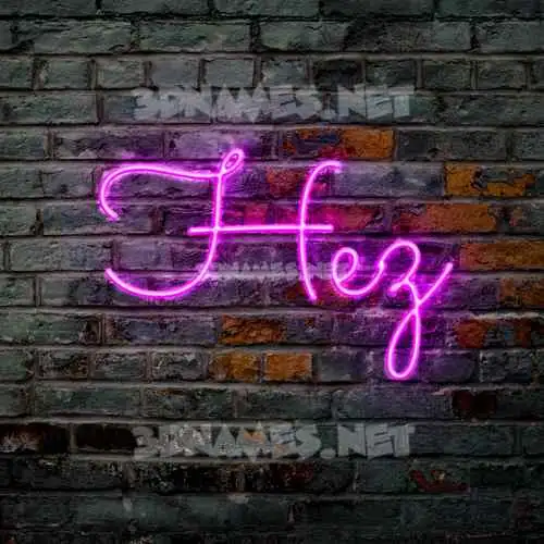 hez in Pink Neon style - 3D name wallpaper hez in Pink Neon style - 3D name wallpaper