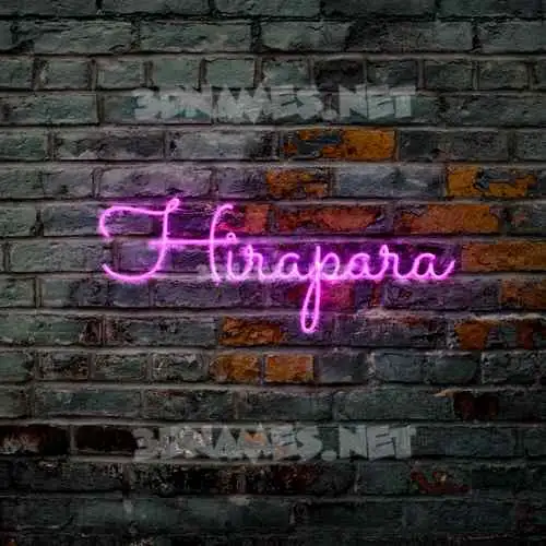 hirapara in Pink Neon style - 3D name wallpaper hirapara in Pink Neon style - 3D name wallpaper