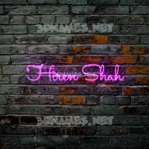 hiren shah in Pink Neon style - 3D name wallpaper hiren shah in Pink Neon style - 3D name wallpaper