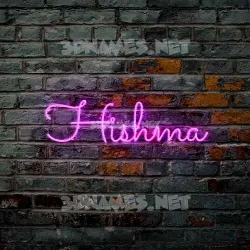 hishma in Pink Neon style - 3D name wallpaper hishma in Pink Neon style - 3D name wallpaper