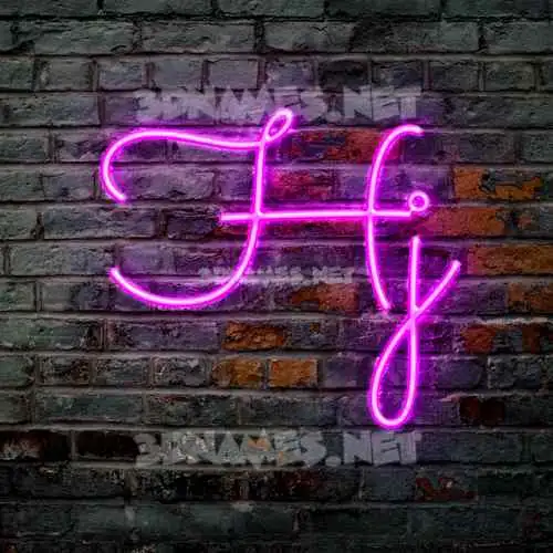 hj in Pink Neon style - 3D name wallpaper hj in Pink Neon style - 3D name wallpaper
