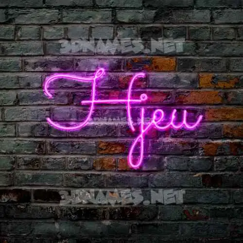 hjeu in Pink Neon style - 3D name wallpaper hjeu in Pink Neon style - 3D name wallpaper